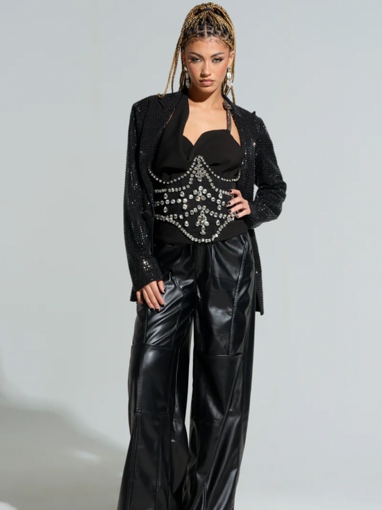 JODIE RHINESTONE BELT - S/M